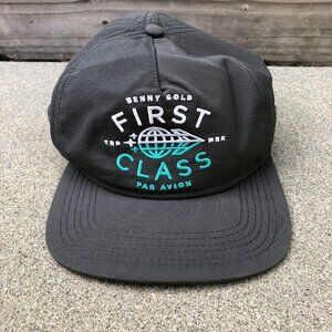 BENNY GOLD San Francisco First Class Par Avion Nylon Hat Men's Snapback Cap Grey